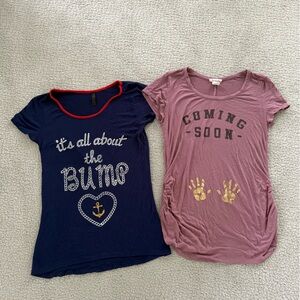 Maternity T-shirt bundle Small And Medium